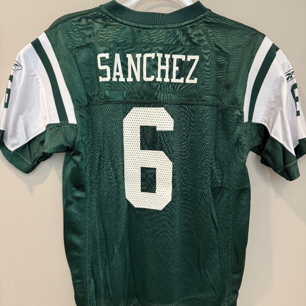 New York Jets NFL Football Jersey Sanchez Youth Large 14-16